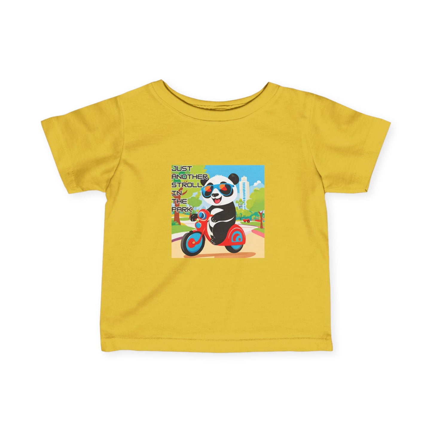 Infant Fine Jersey Tee "Panda Stroll"