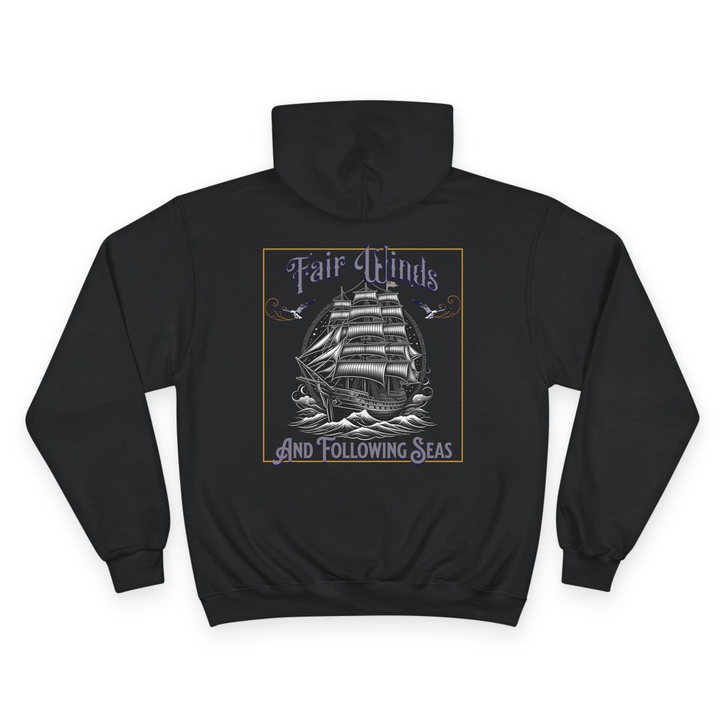 Graphic Champion Hoodie Fair Winds Naval Ship Shirt - Phoenix Wear SATX