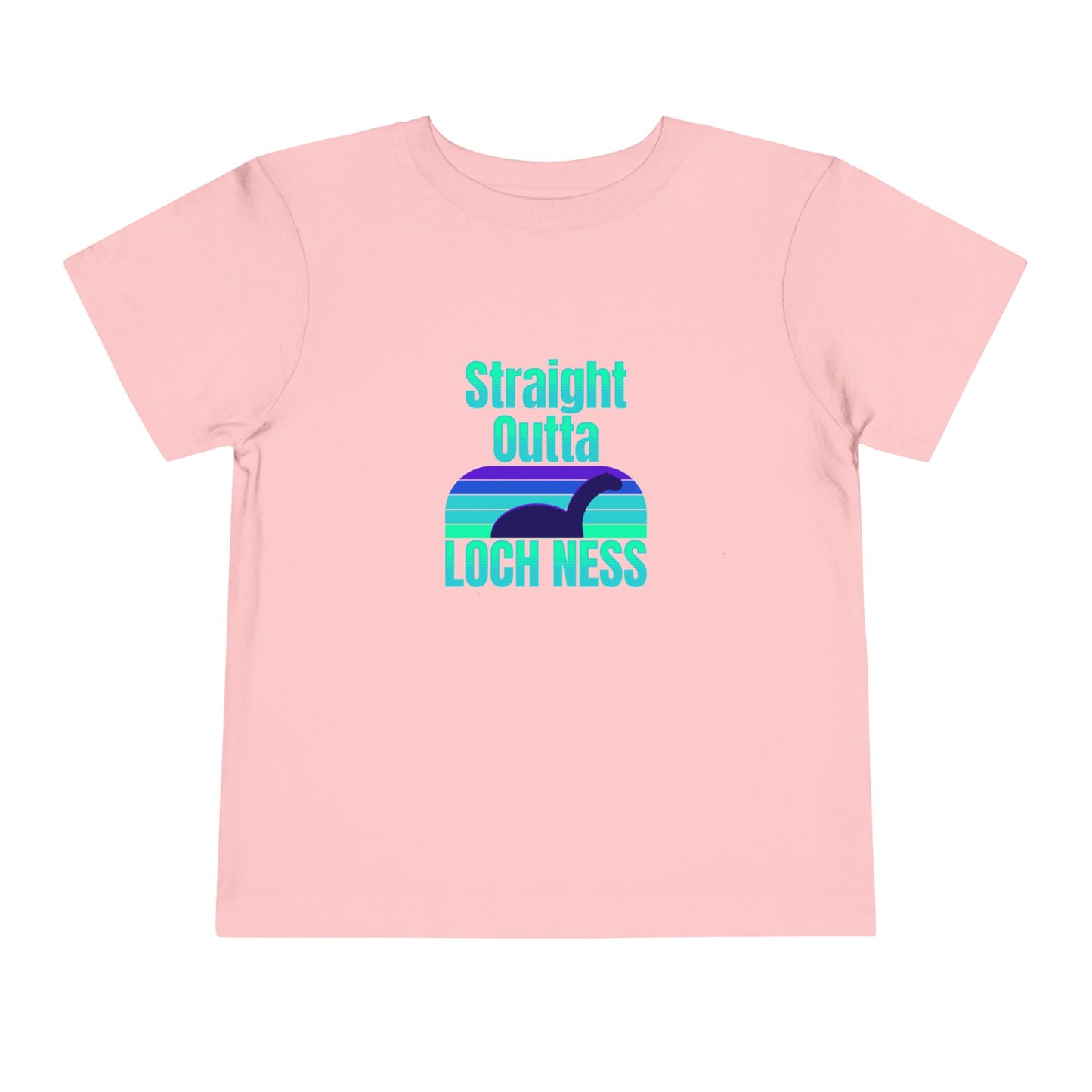 Toddler Short Sleeve Tee | Straight Outta Loch Ness Design | Fun Graphic Tee for Kids