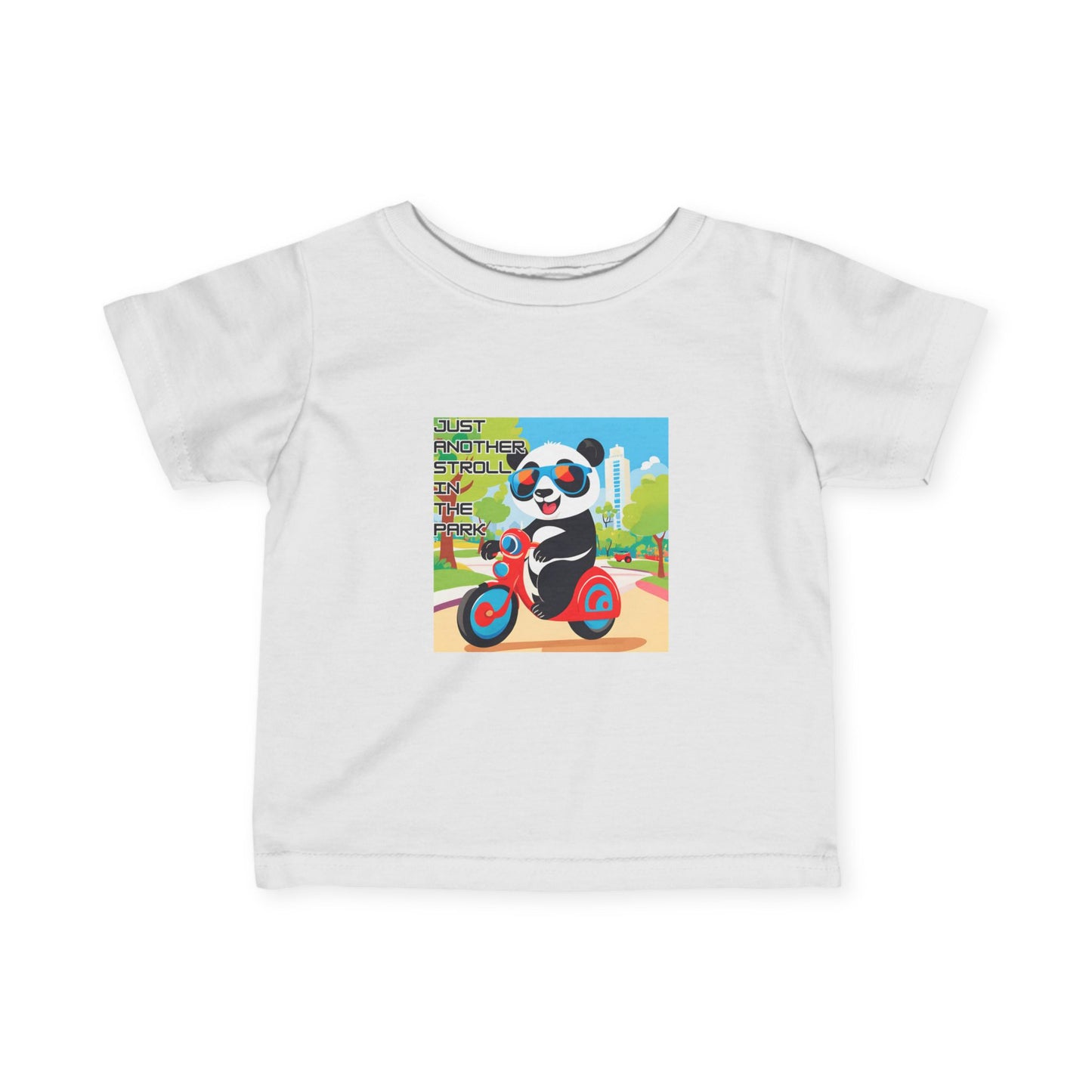 Infant Fine Jersey Tee "Panda Stroll"