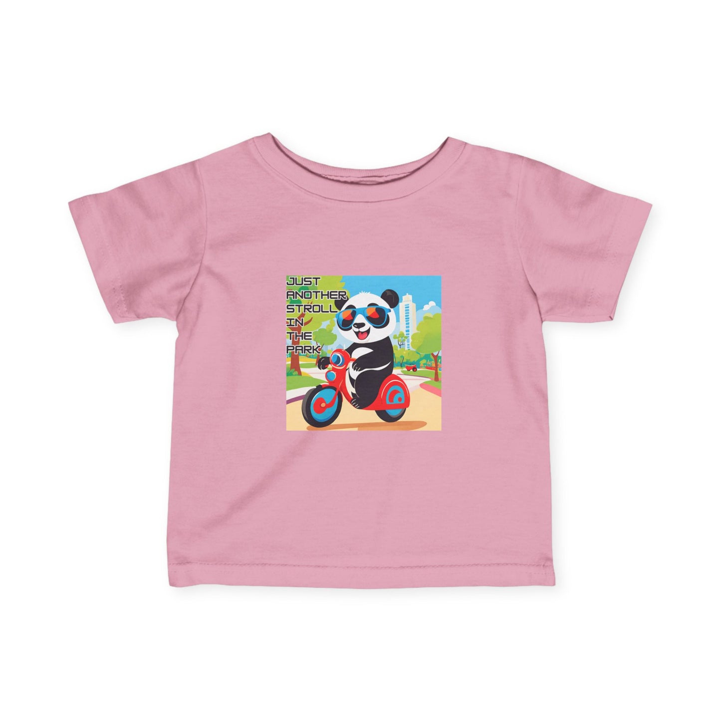 Infant Fine Jersey Tee "Panda Stroll"