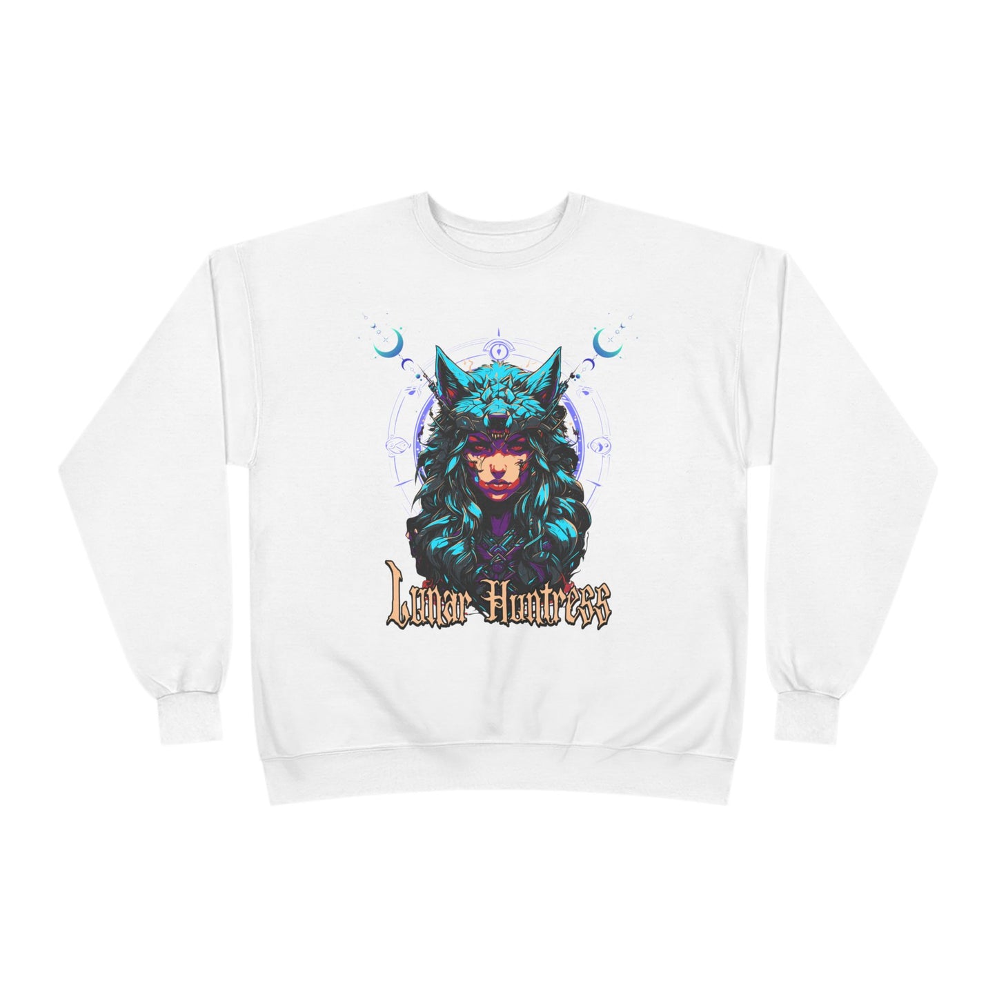 Lunar Huntress Graphic Sweatshirt for Fantasy Lovers - Phoenix Wear SATX - Phoenix Wear SATX