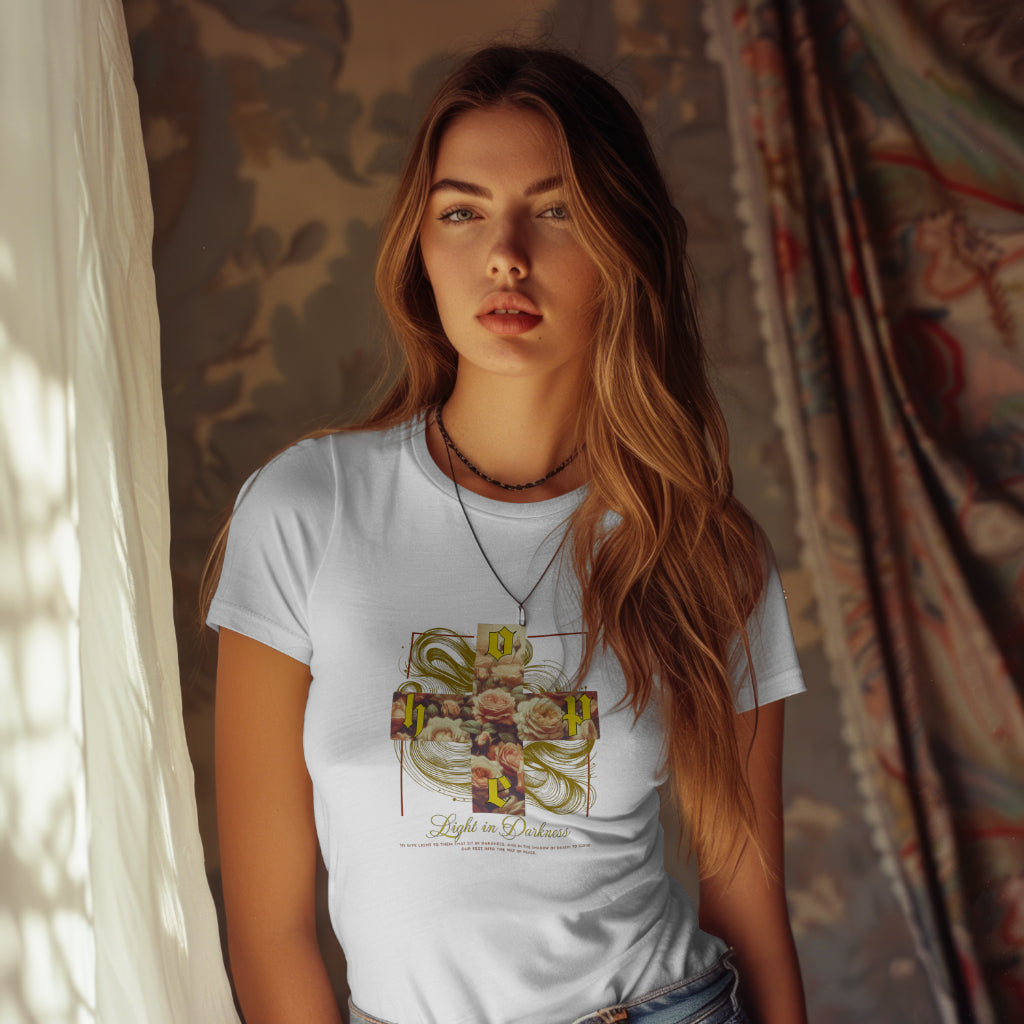 Light in Darkness Graphic Tee for Women - Phoenix Wear SATX