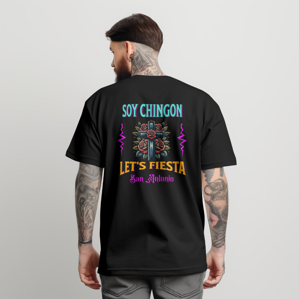 Unisex Classic Tee - 'Soy Chingon, Let's Fiesta' San Antonio Design