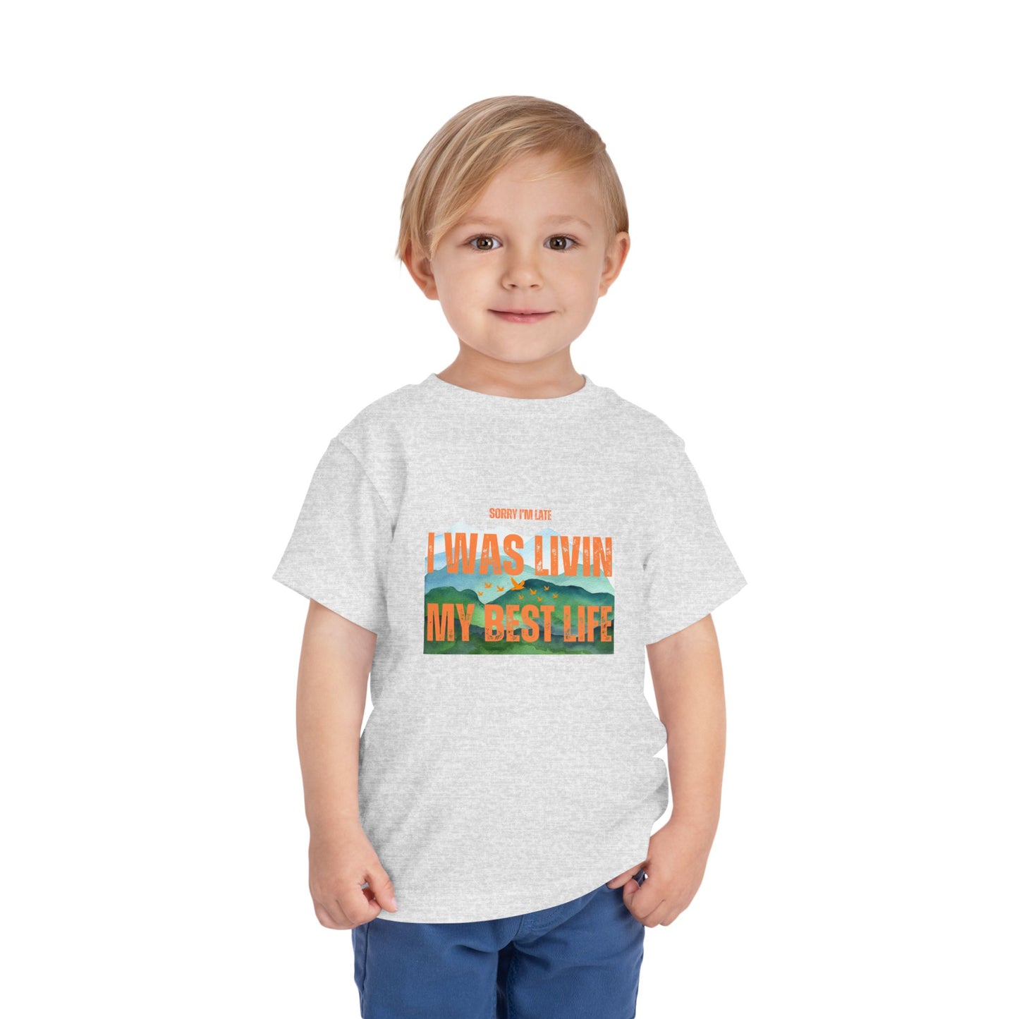 Sorry I Was Living My Best Life Graphic Tee for Toddlers - Phoenix Wear SATX