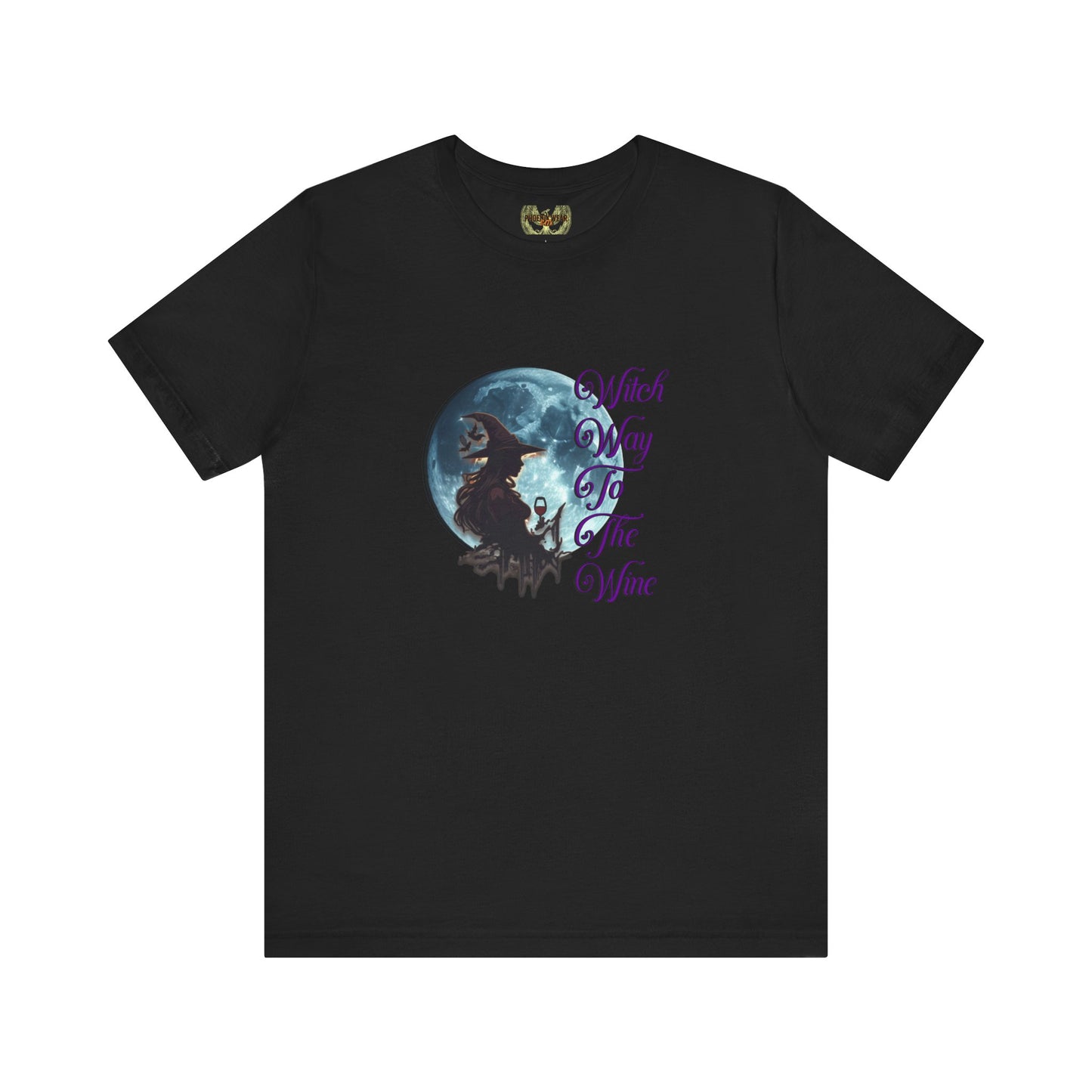 Witch Way to the Wine Graphic Tee for Halloween Lovers - Phoenix Wear SATX - Phoenix Wear SATX