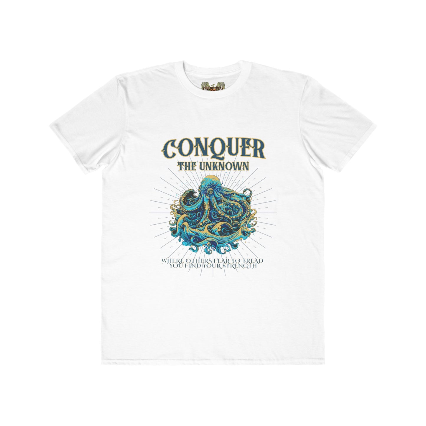 The Kraken Conquer the Unknown Tee for Navy Folklore Lovers - Phoenix Wear SATX
