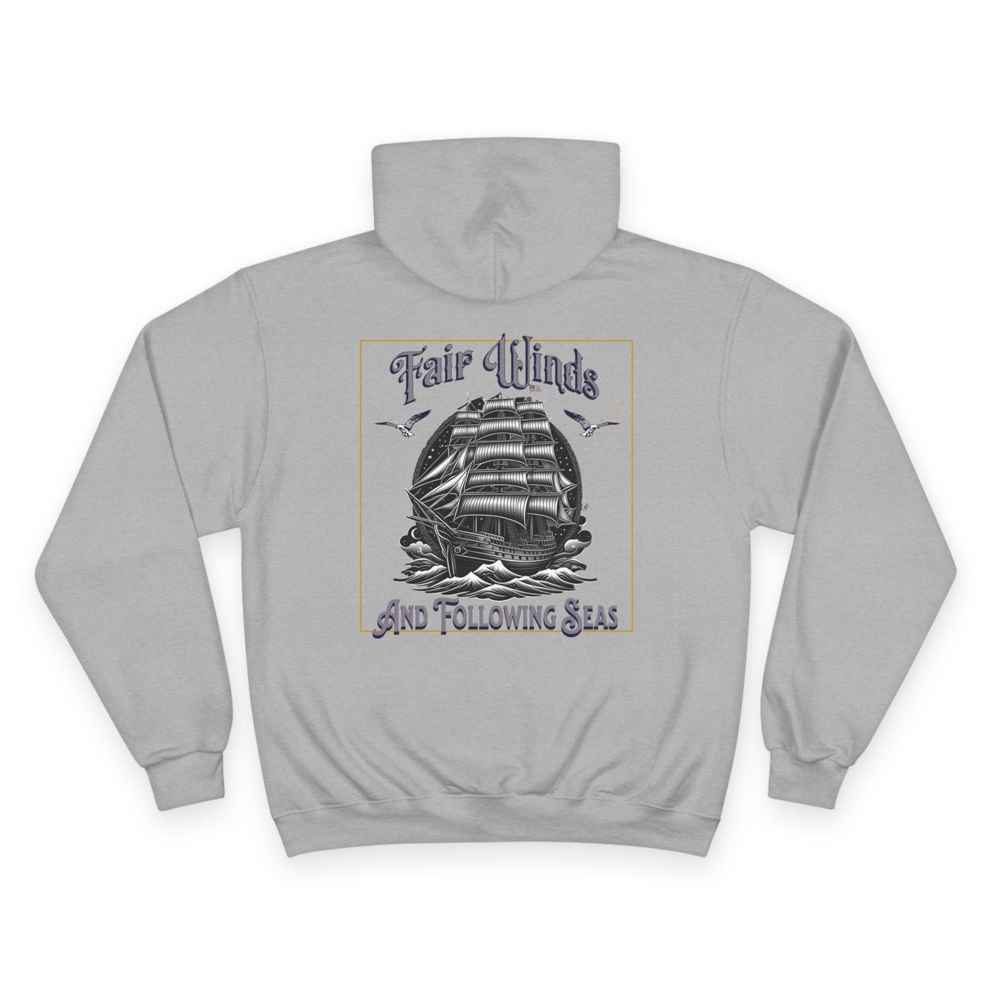 Graphic Champion Hoodie Fair Winds Naval Ship Shirt - Phoenix Wear SATX