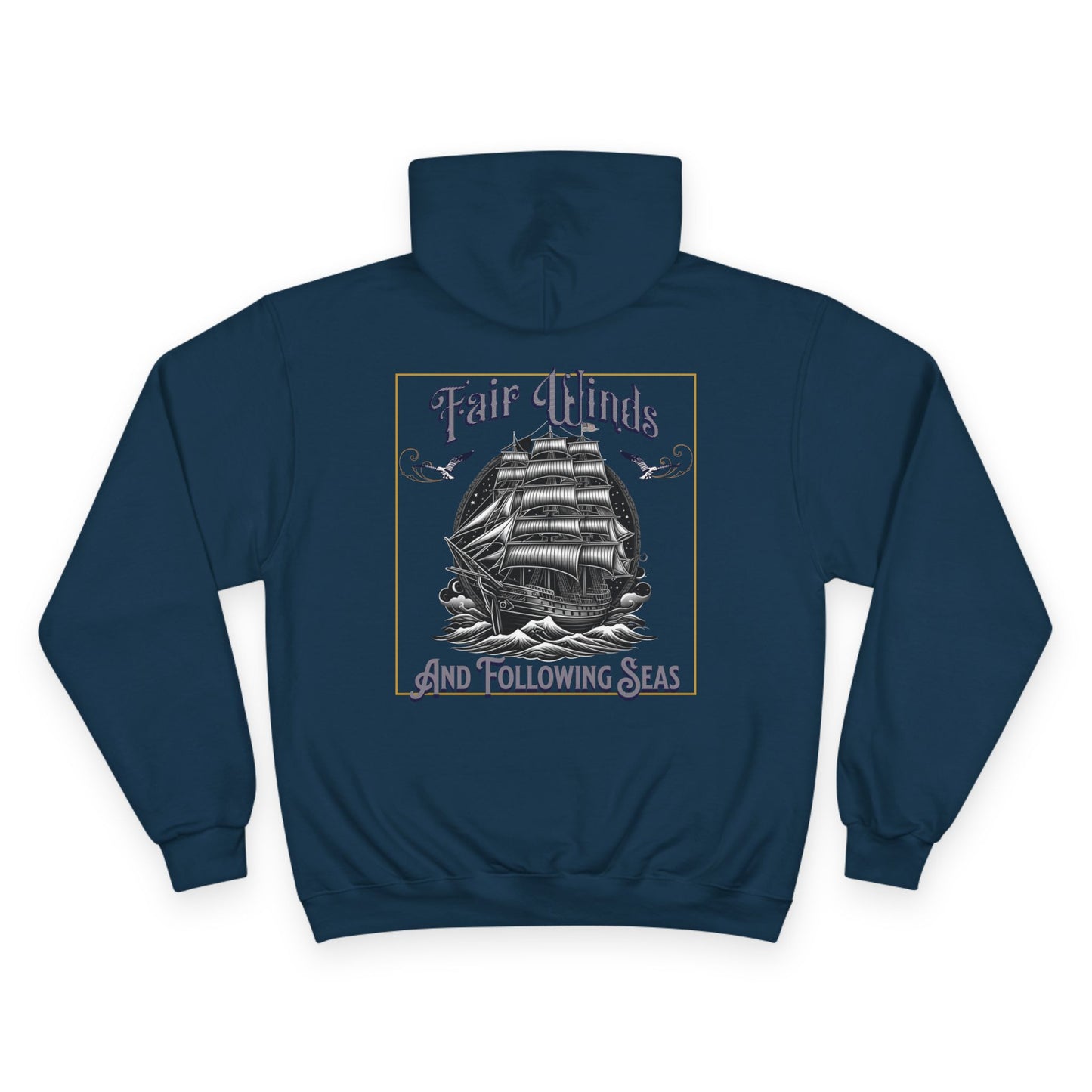 Graphic Champion Hoodie Fair Winds Naval Ship Shirt - Phoenix Wear SATX