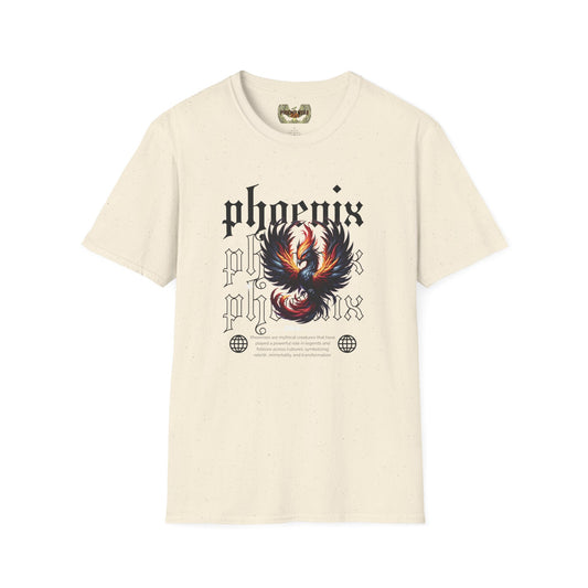 Phoenix Graphic Unisex Softstyle T-Shirt – Edgy, Stylish Apparel for Everyday Wear