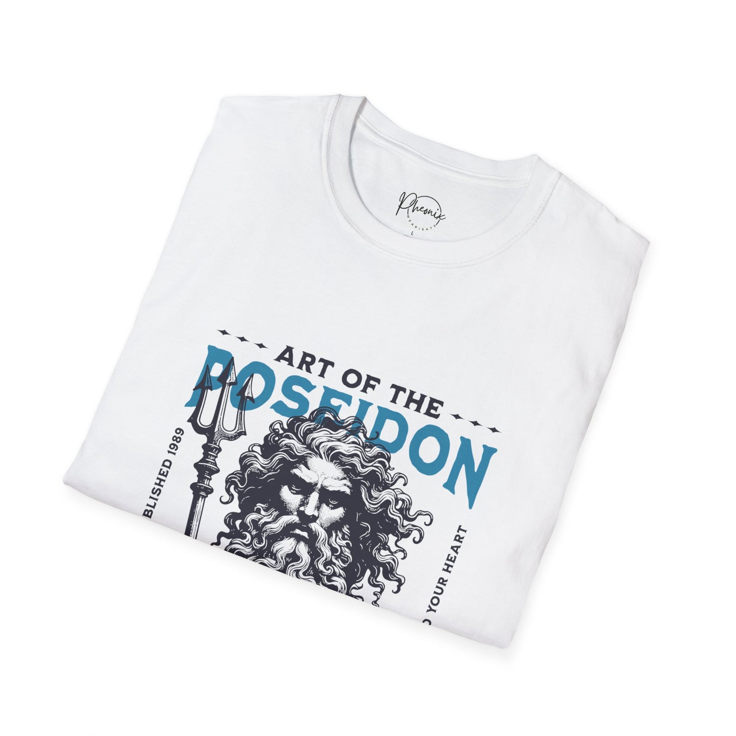 Mythical Poseidon Unisex T-Shirt, Nautical Art Tee, Gift for Sea Lovers, Greek Mythology Shirt, Beachwear, Summer Fashion