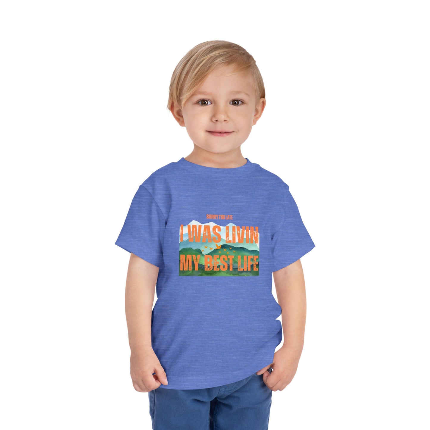 Sorry I Was Living My Best Life Graphic Tee for Toddlers - Phoenix Wear SATX