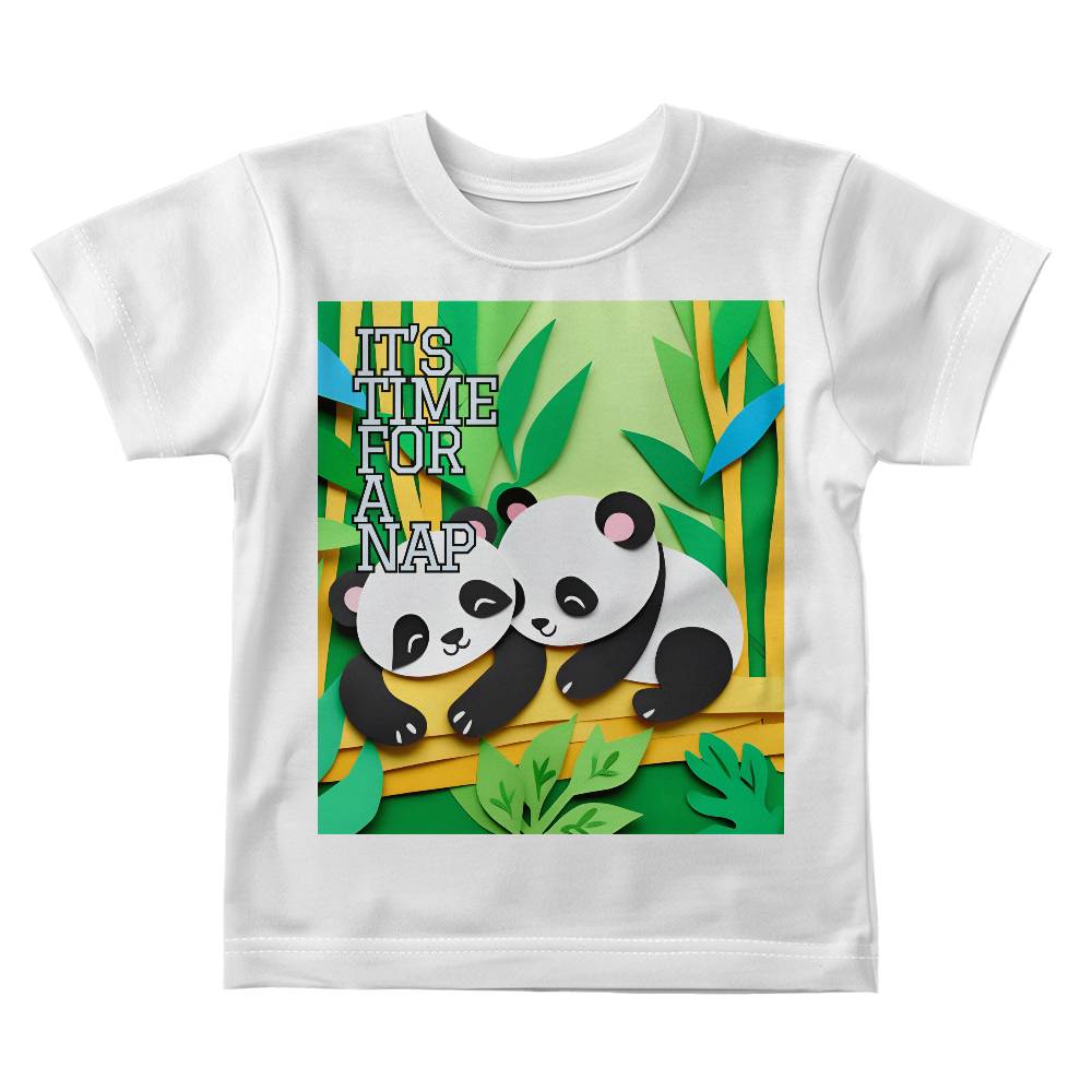 Baby Tee Shirt - "Little Napping Panda's"