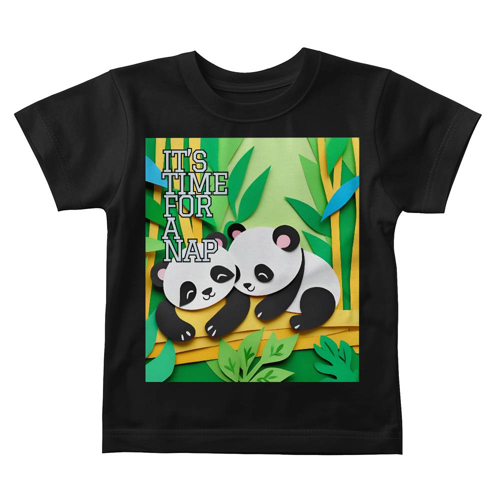 Baby Tee Shirt - "Little Napping Panda's"