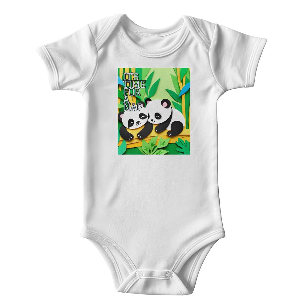 Baby Onesie "Panda's Nap Time"