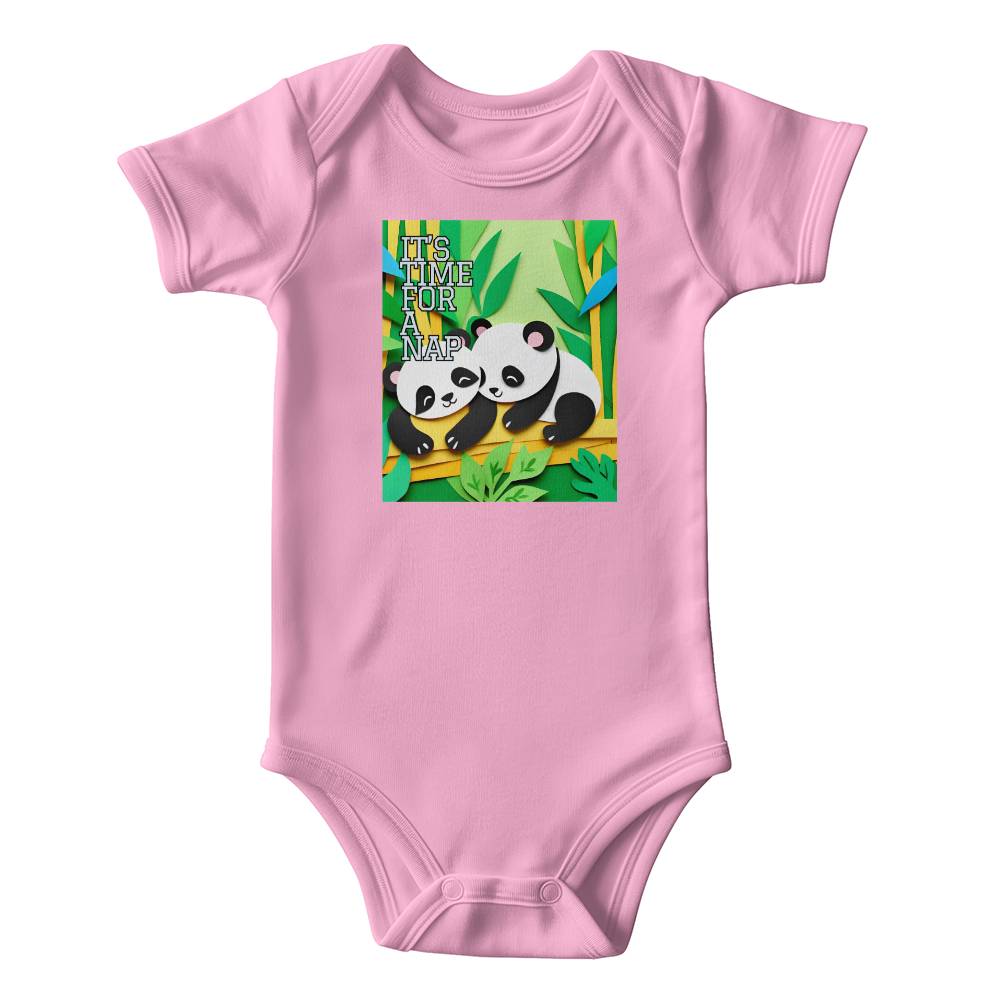 Baby Onesie "Panda's Nap Time"
