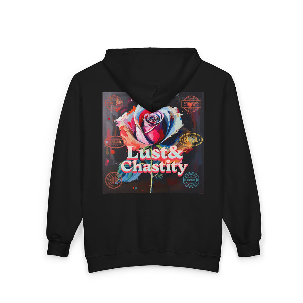 Lust & Chastity Rose Full Zip Hoodie — 7 Deadly Sins Limited Collection