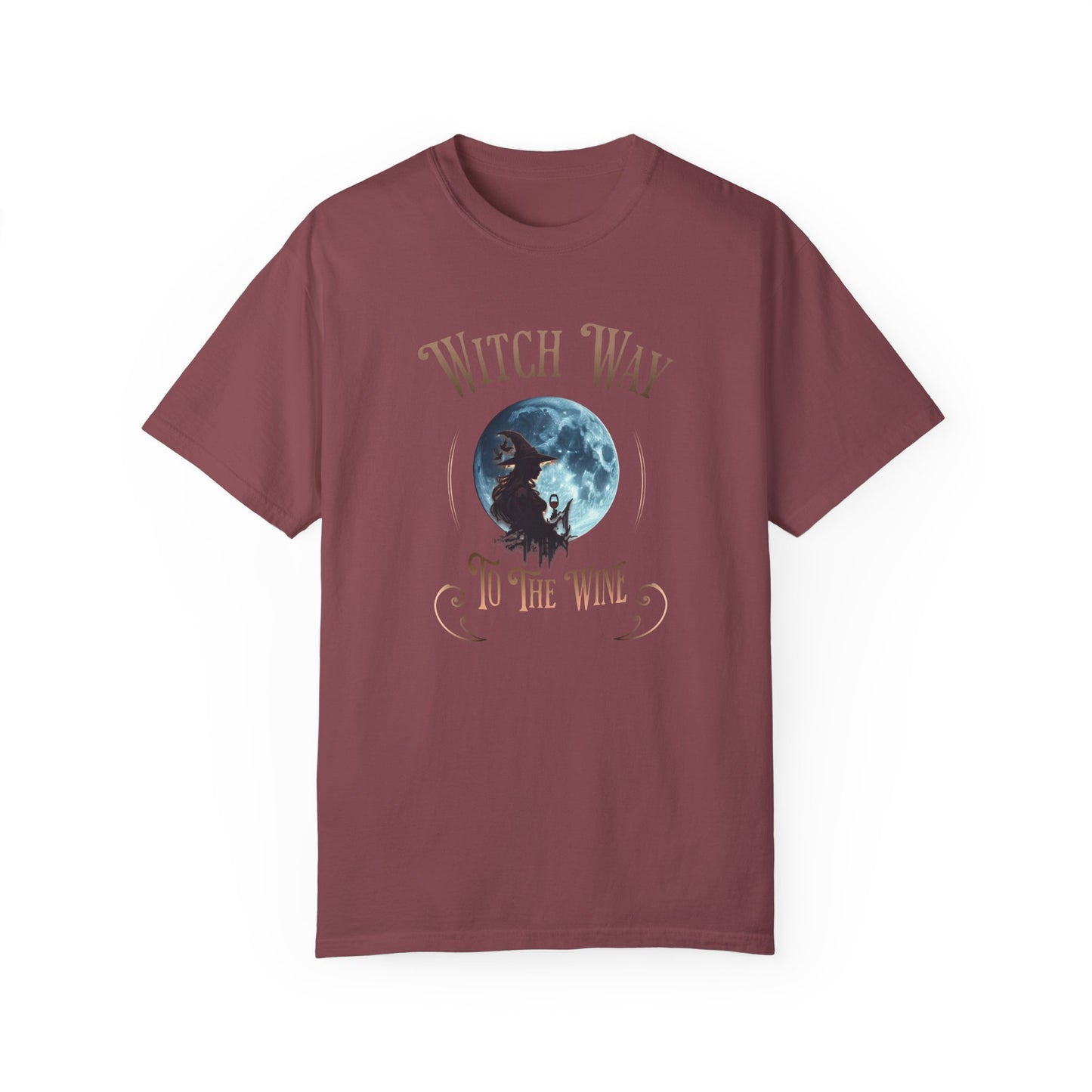 Witch Way to the Wine Tee for Halloween and Wine Lovers - Phoenix Wear SATX