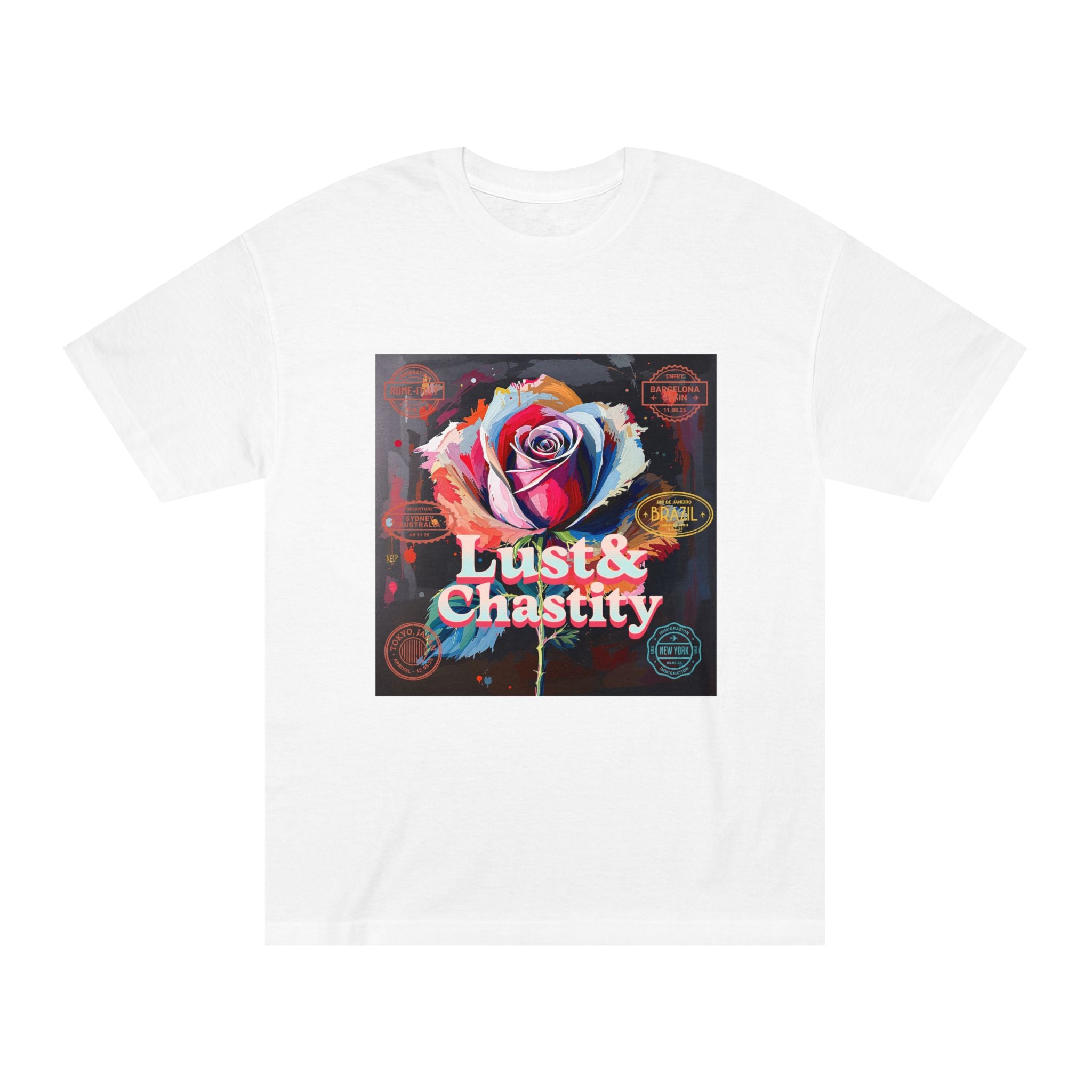 Lust & Chastity Rose Graphic Tee — 7 Deadly Sins Collection