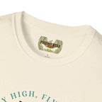Dragon Graphic T-Shirt - 'Fly High, Fly Free' Unisex Softstyle Tee
