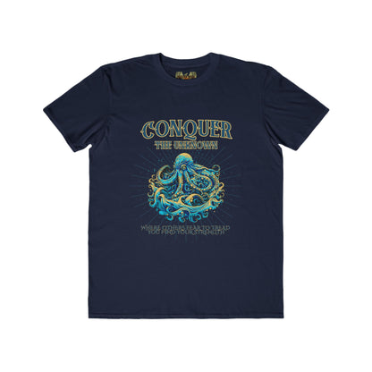 The Kraken Conquer the Unknown Tee for Navy Folklore Lovers - Phoenix Wear SATX