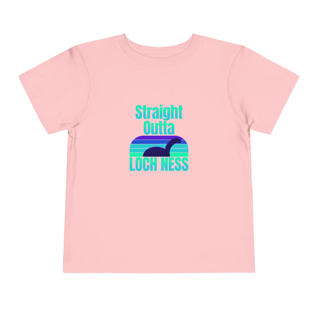 Toddler Short Sleeve Tee | Straight Outta Loch Ness Design | Fun Graphic Tee for Kids - Phoenix Wear SATX