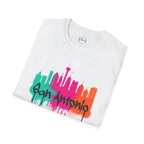 San Antonio Skyline Paint Drip Light T-Shirt