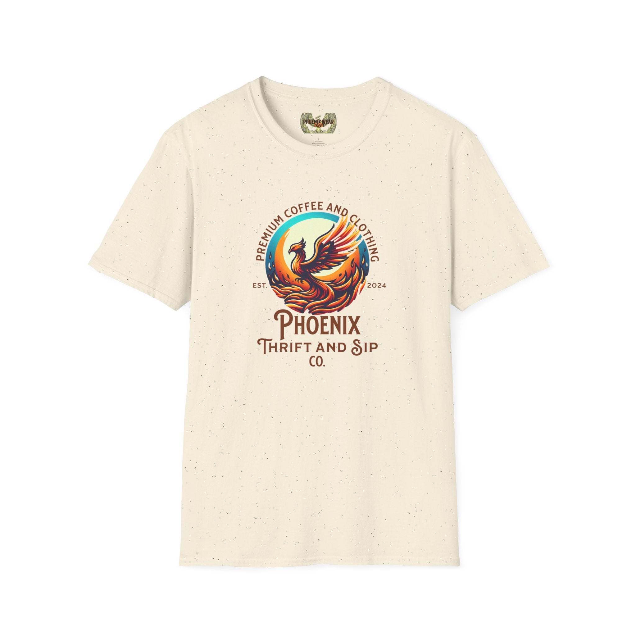 Phoenix Coffee & Thrift Unisex T-Shirt - Vibrant Graphic Tee for Coffee Lovers