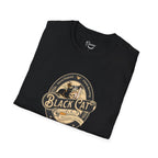 Black Cat Unisex Vintage Halloween Tee