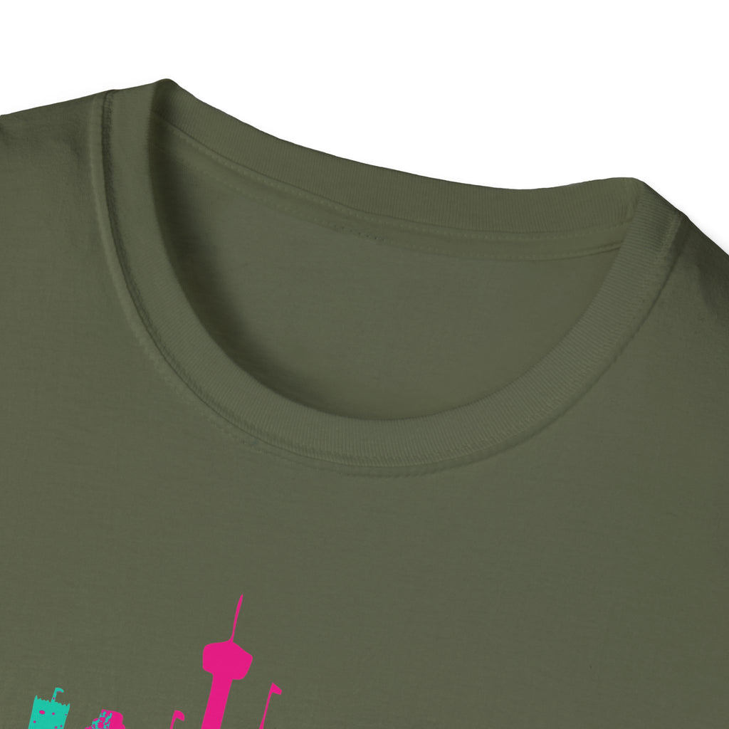 San Antonio Cityscape T-Shirt — Colorful Graffiti Fiesta Theme Tee