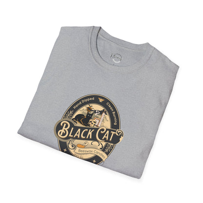 Black Cat Unisex Vintage Halloween Tee