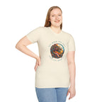 Dragon Graphic T-Shirt - 'Fly High, Fly Free' Unisex Softstyle Tee