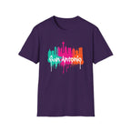 San Antonio Cityscape T-Shirt — Colorful Graffiti Fiesta Theme Tee