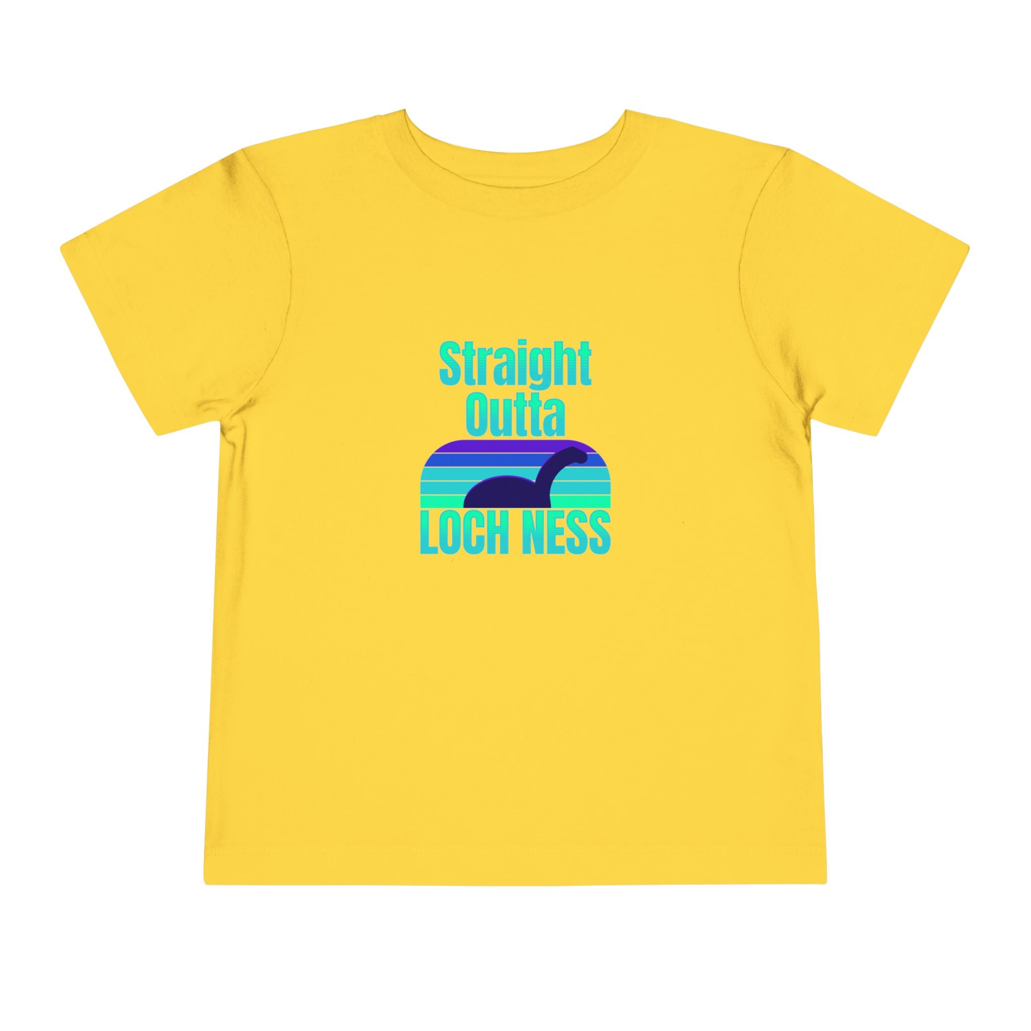 Toddler Short Sleeve Tee | Straight Outta Loch Ness Design | Fun Graphic Tee for Kids - Phoenix Wear SATX