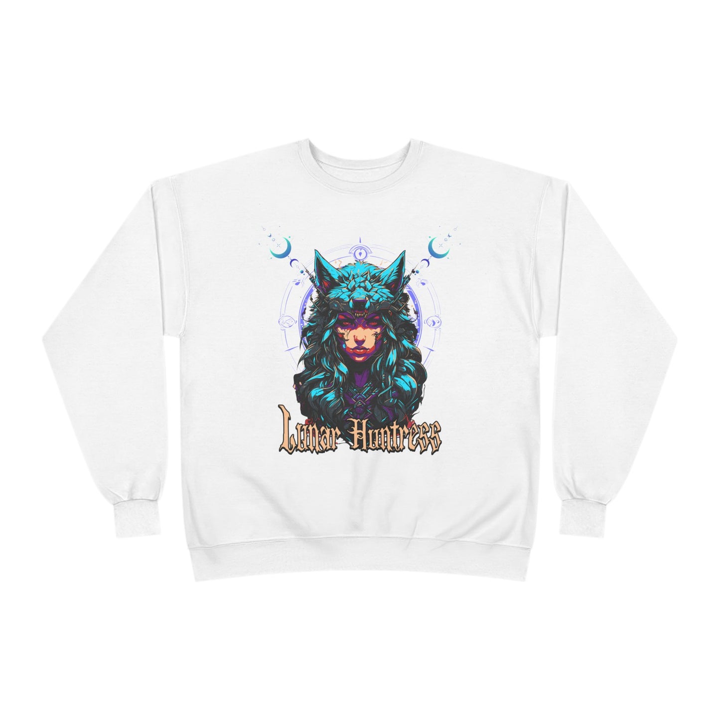 Lunar Huntress Graphic Sweatshirt for Fantasy Lovers - Phoenix Wear SATX