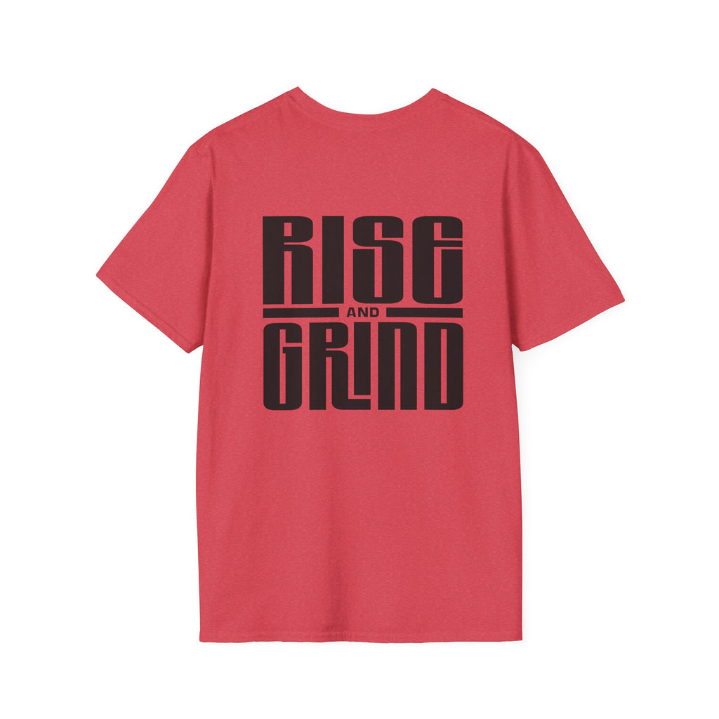 Rise and Grind Cotton T-Shirt — Motivational Graphic Tee for Hustle Mindset