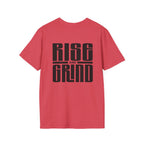 Rise and Grind Cotton T-Shirt — Motivational Graphic Tee for Hustle Mindset
