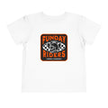 Toddler Tee — “Funday Riders” Motorcycle Helmet Graphic