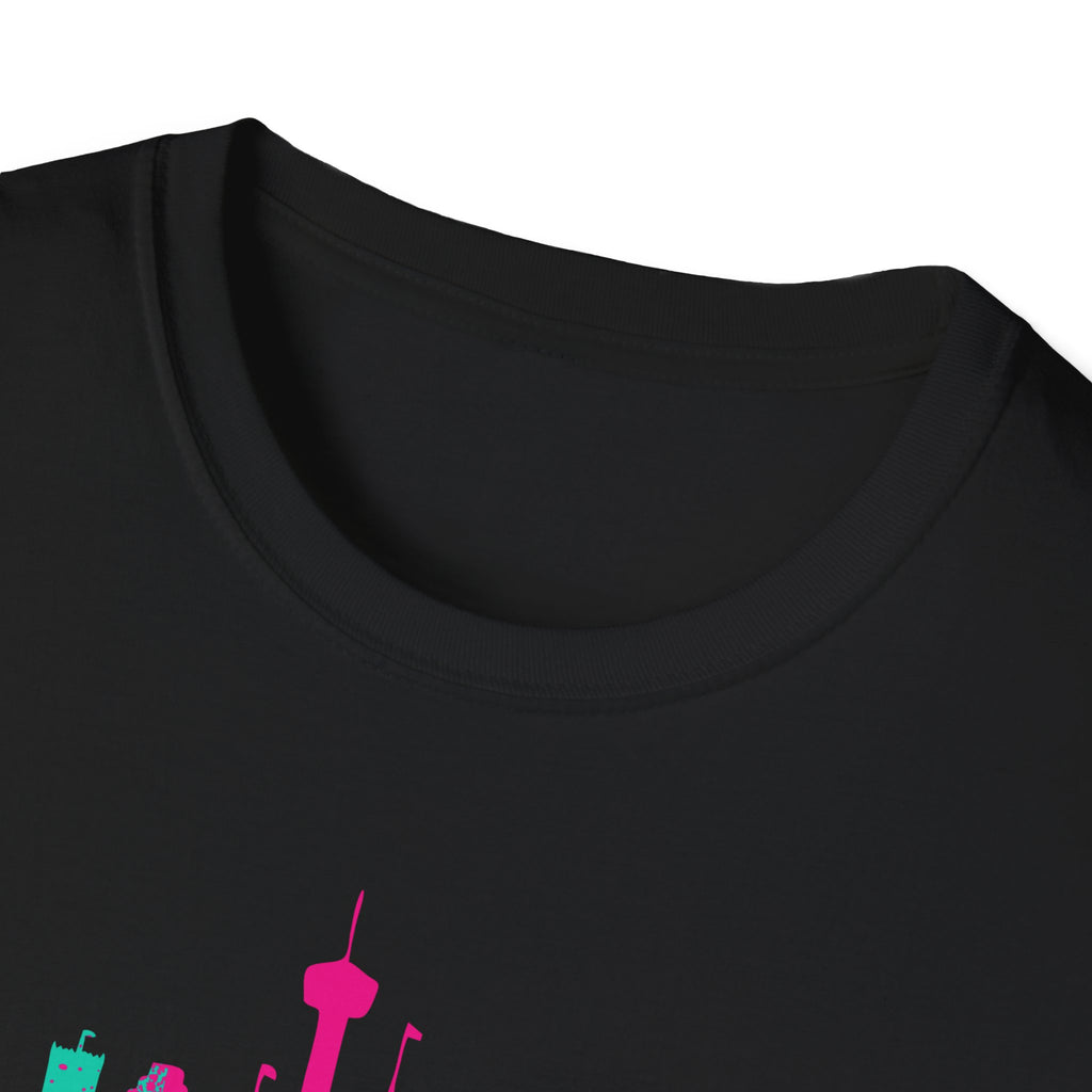 San Antonio Cityscape T-Shirt — Colorful Graffiti Fiesta Theme Tee