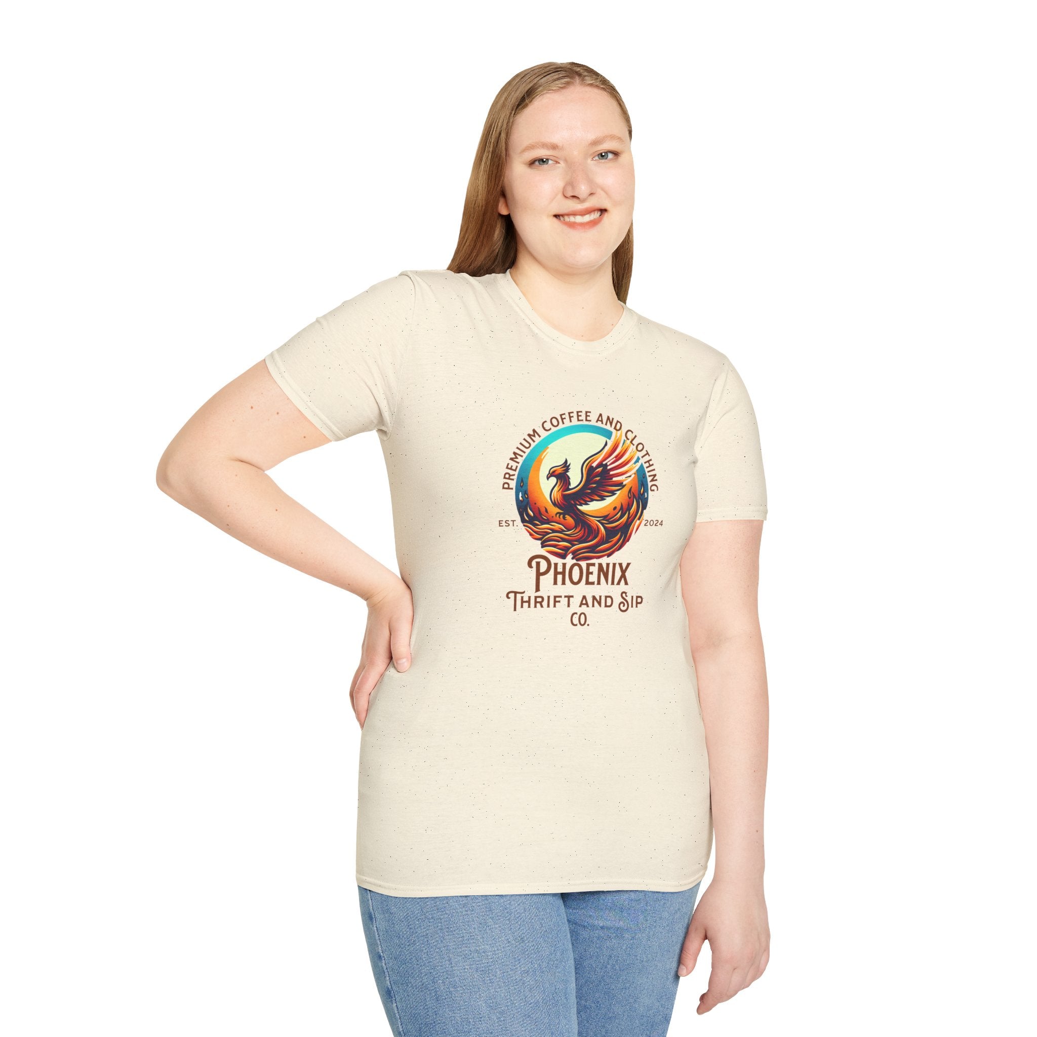 Phoenix Coffee & Thrift Unisex T-Shirt - Vibrant Graphic Tee for Coffee Lovers