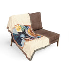 Fiesta 2026 Woven Blanket — Vintage Festival Poster Throw