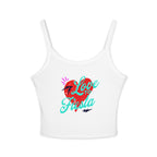 Fiesta Love Crop Tank — "Love to Fiesta" Women's Spaghetti Strap Tank