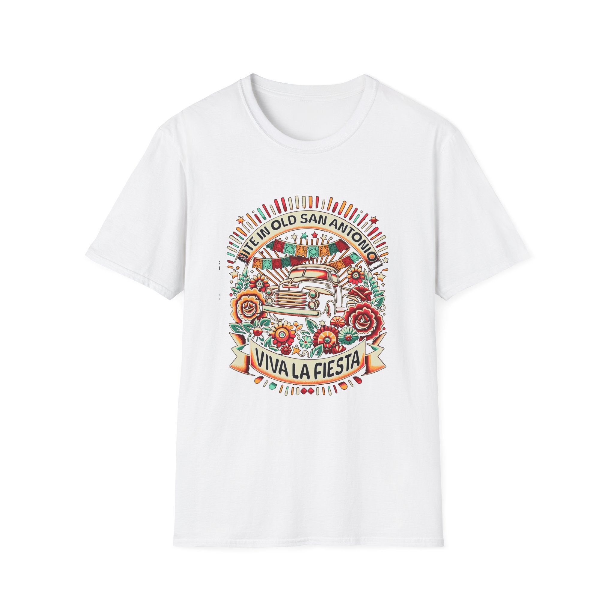 Viva La Fiesta San Antonio Vintage Truck T-Shirt
