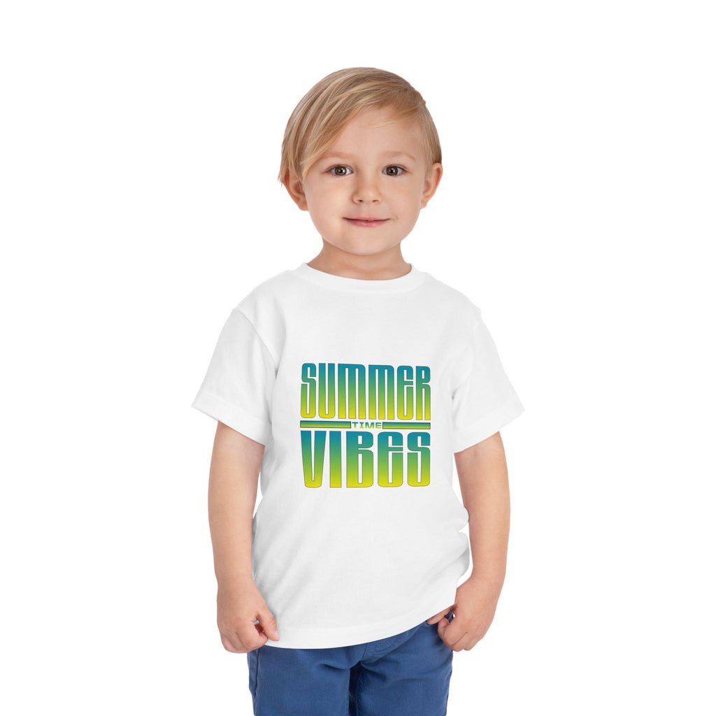 Toddler Tee - "Summer Vibes" Retro Gradient Kids T-Shirt