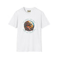 Dragon Graphic T-Shirt - 'Fly High, Fly Free' Unisex Softstyle Tee