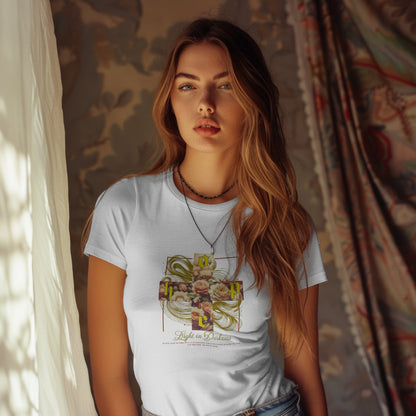 Light in Darkness Graphic Tee for Women - Phoenix Wear SATX