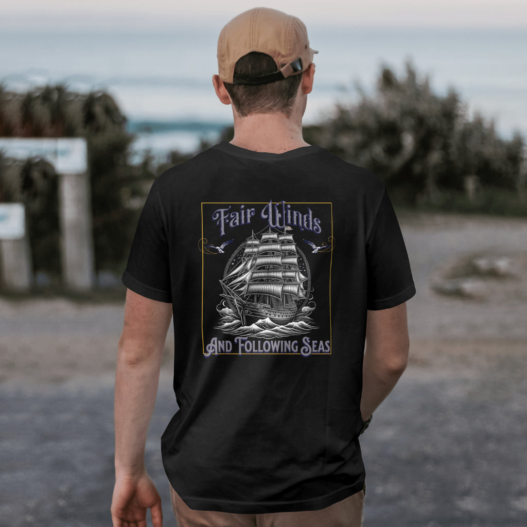 Fair Winds Graphic Tee for Naval Adventure Lovers - Phoenix Wear SATX - Phoenix Wear SATX