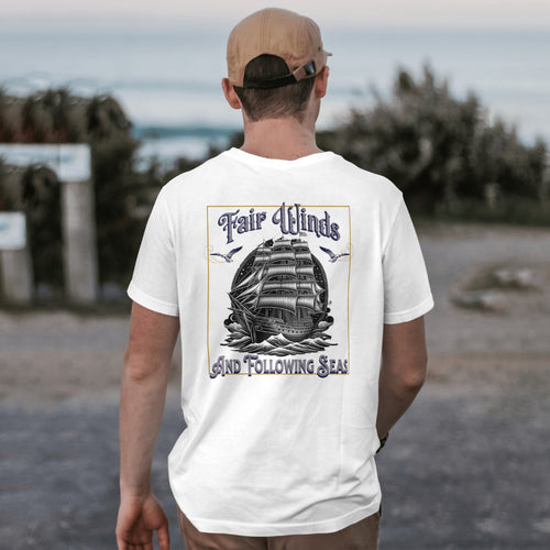 Fair Winds Graphic Tee for Naval Adventure Lovers - Phoenix Wear SATX - Phoenix Wear SATX