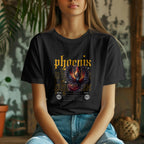 Phoenix Rising Unisex Softstyle T-Shirt - Bold Graphic Tee for Empowerment and Transformation