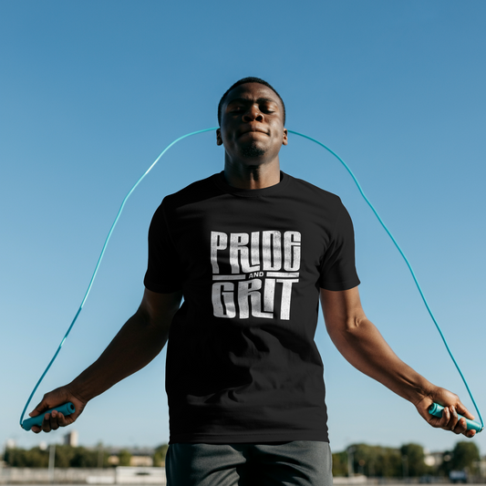 Pride and Grit T-Shirt — Bold Motivational Graphic Tee